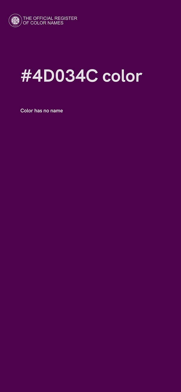 #4D034C color image