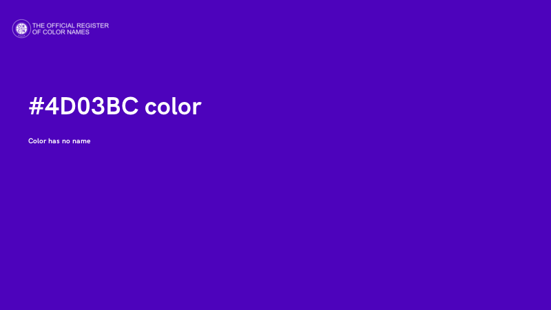 #4D03BC color image