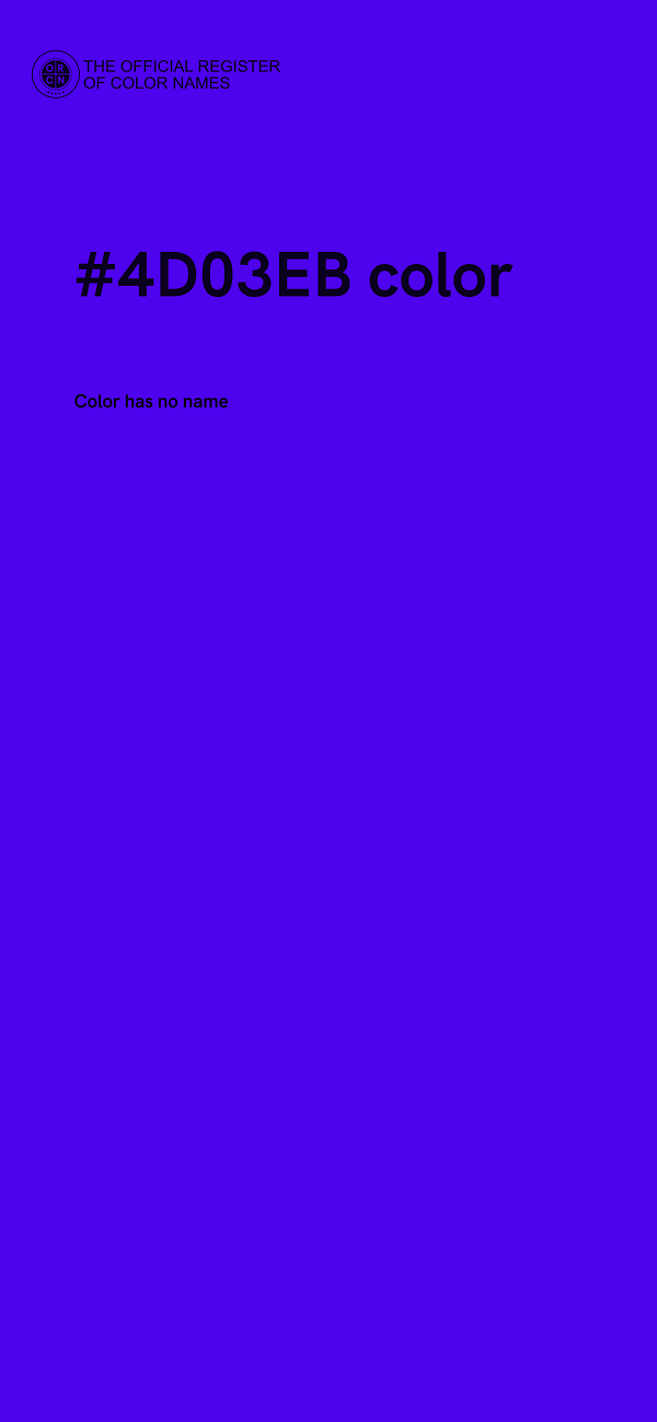 #4D03EB color image