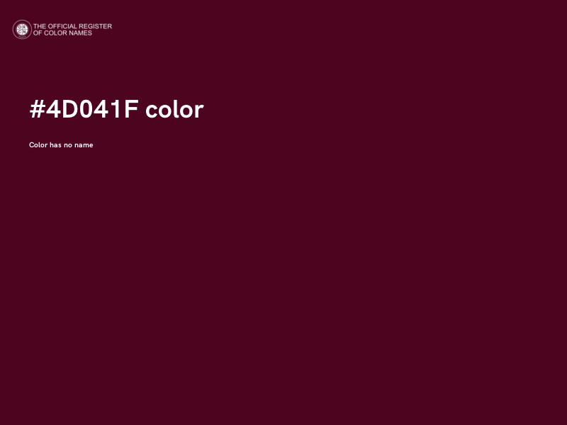 #4D041F color image