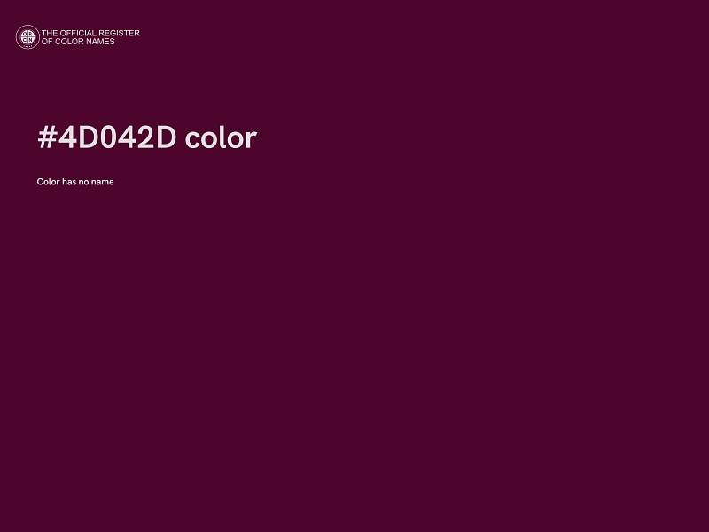#4D042D color image