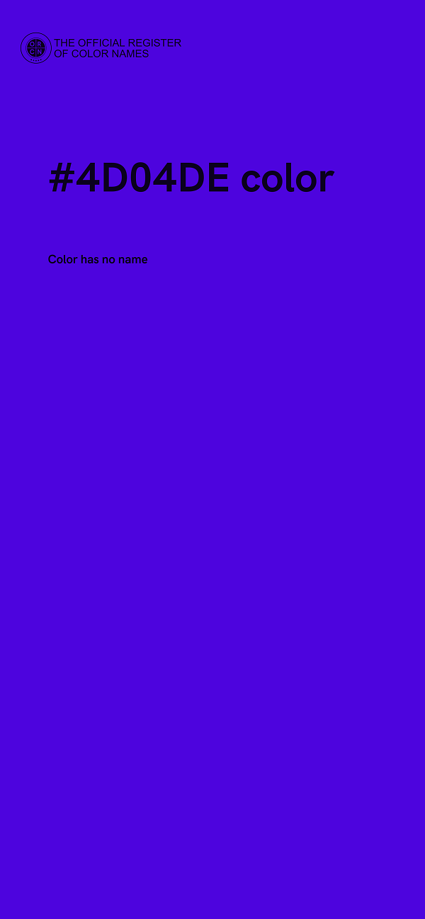 #4D04DE color image