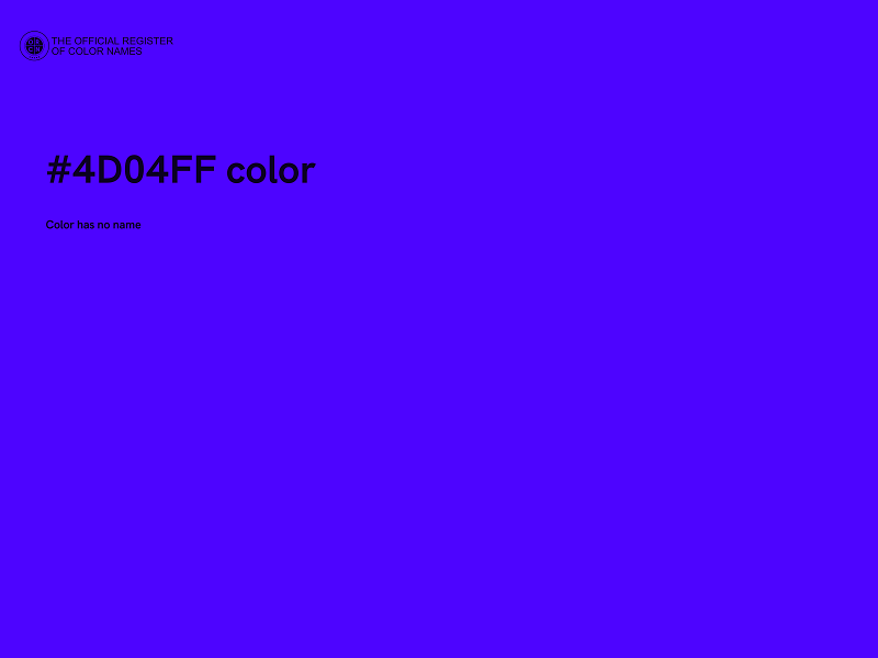 #4D04FF color image