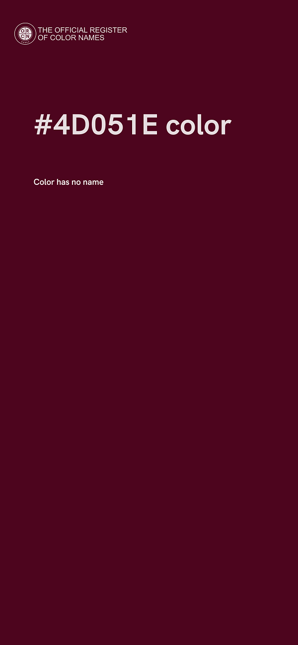 #4D051E color image