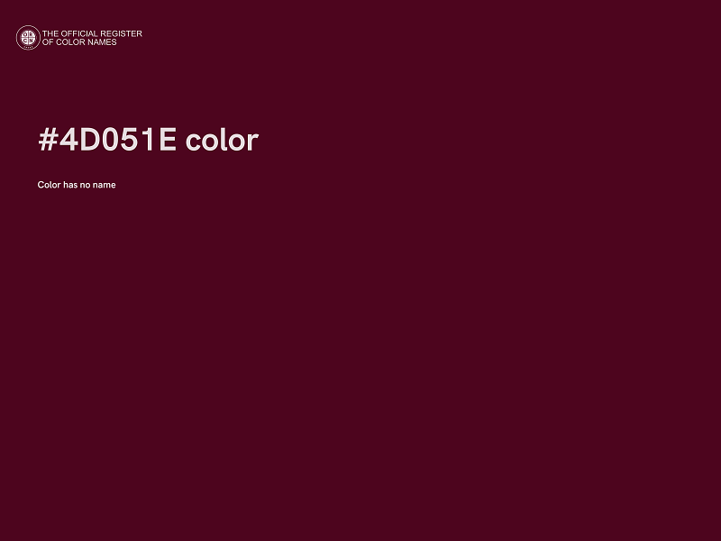#4D051E color image