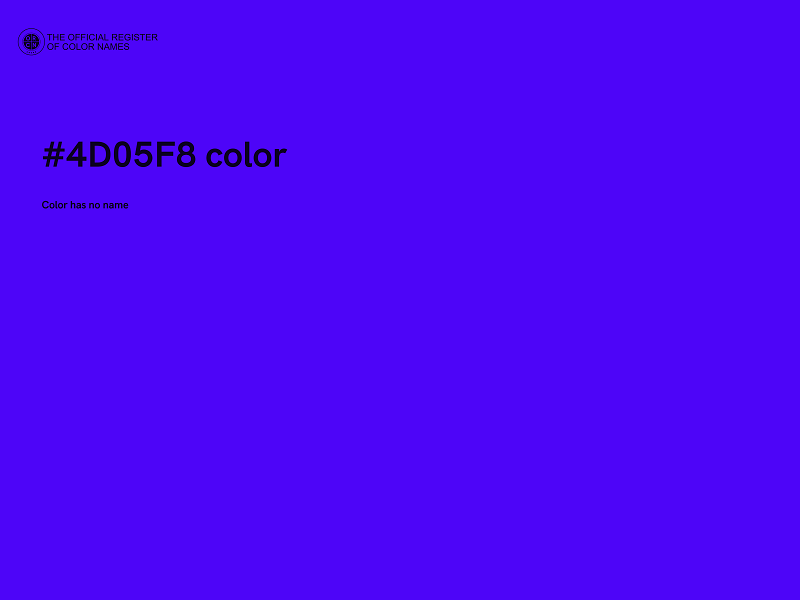 #4D05F8 color image