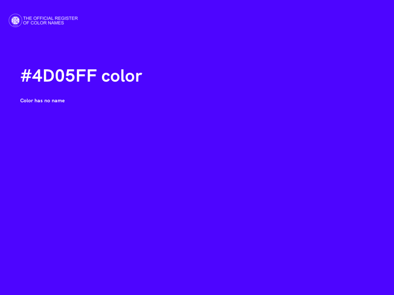 #4D05FF color image
