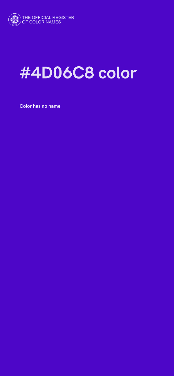 #4D06C8 color image