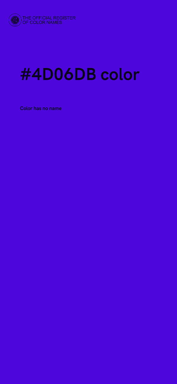 #4D06DB color image