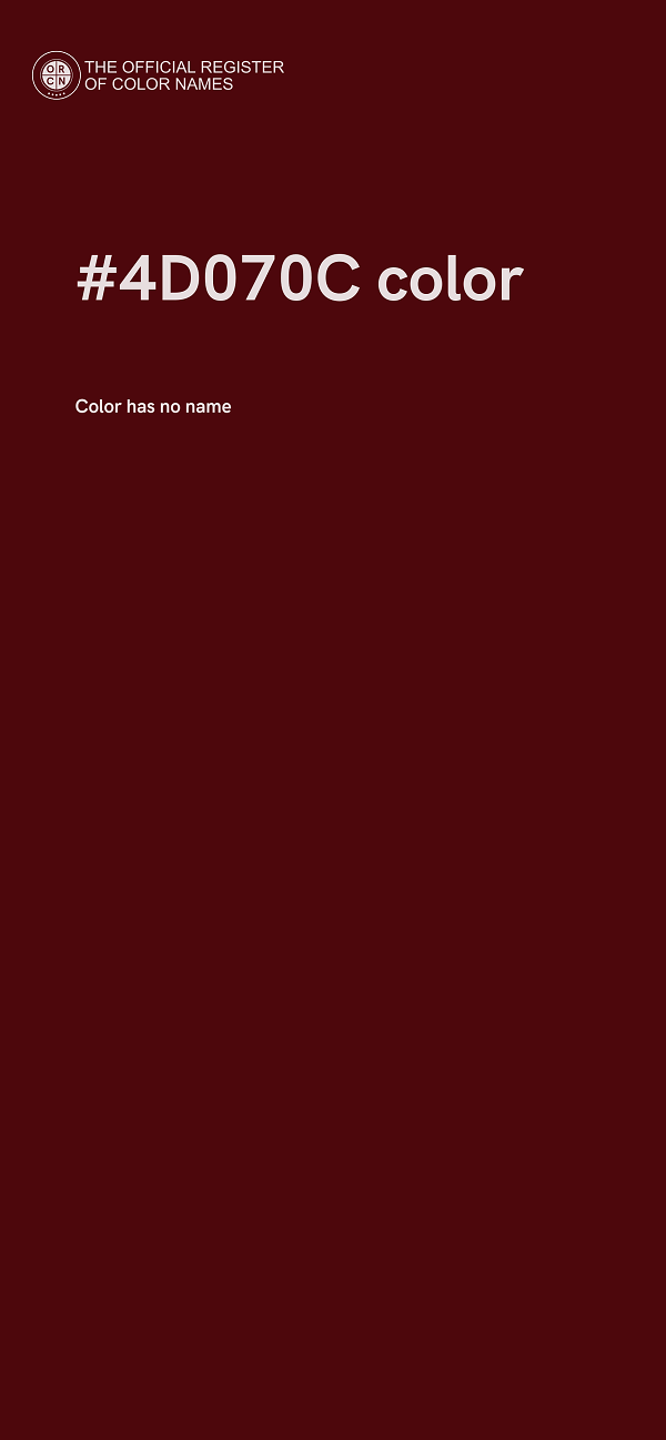 #4D070C color image