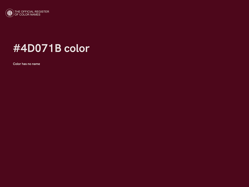 #4D071B color image