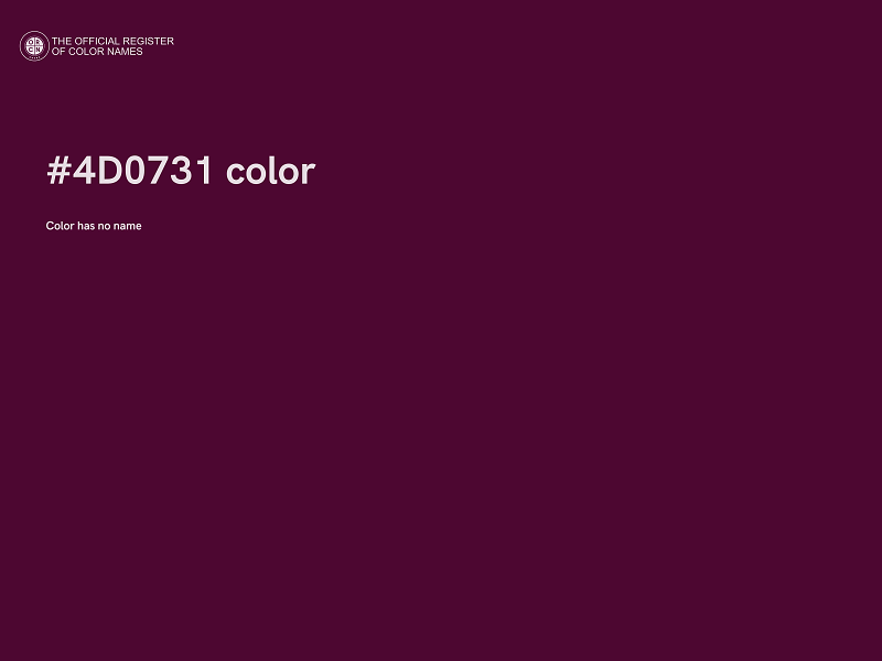 #4D0731 color image
