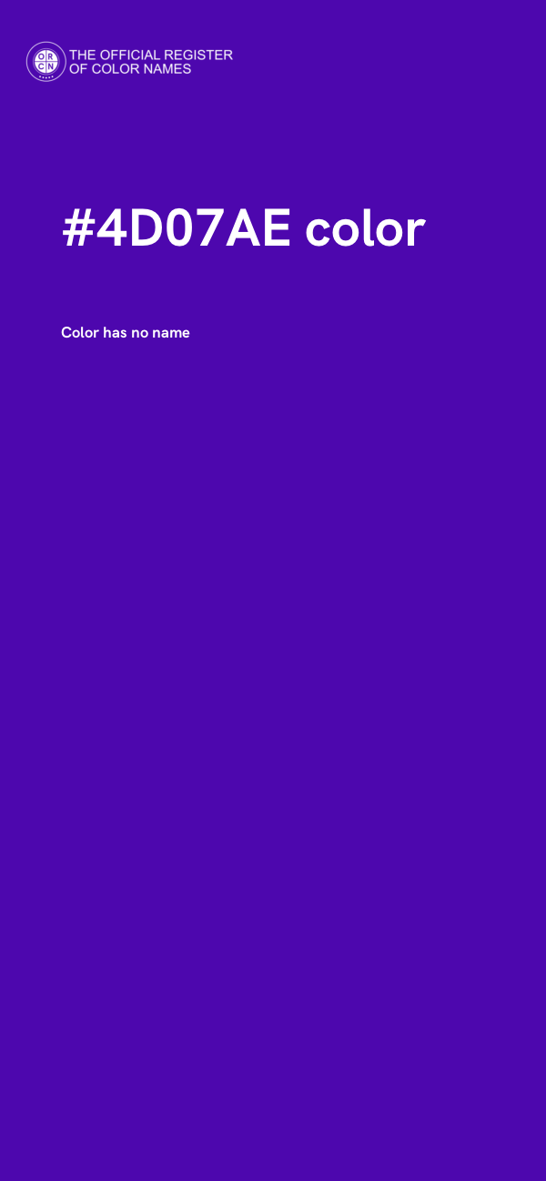 #4D07AE color image