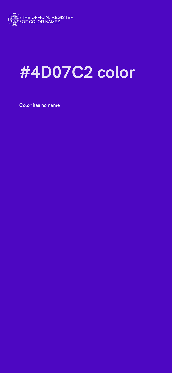 #4D07C2 color image