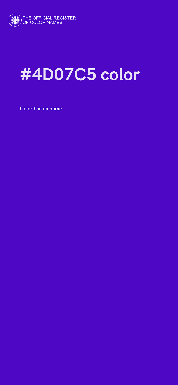 #4D07C5 color image