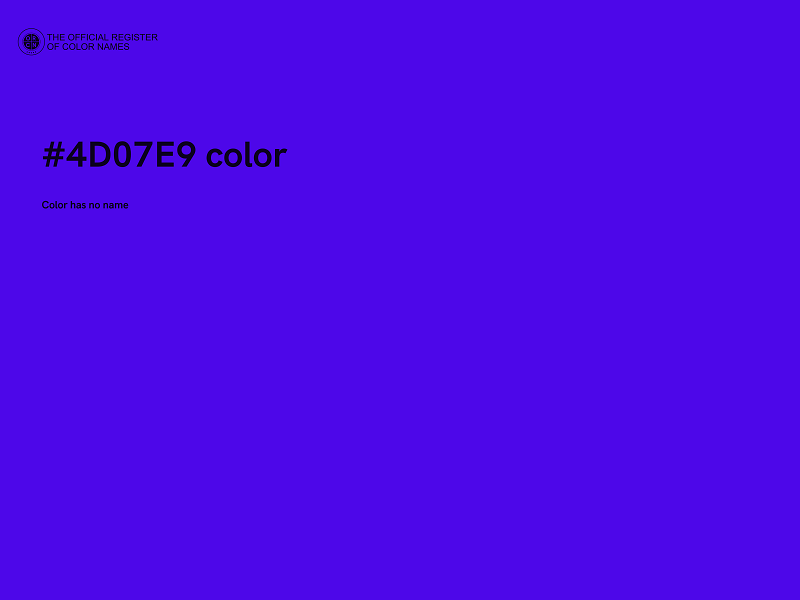 #4D07E9 color image
