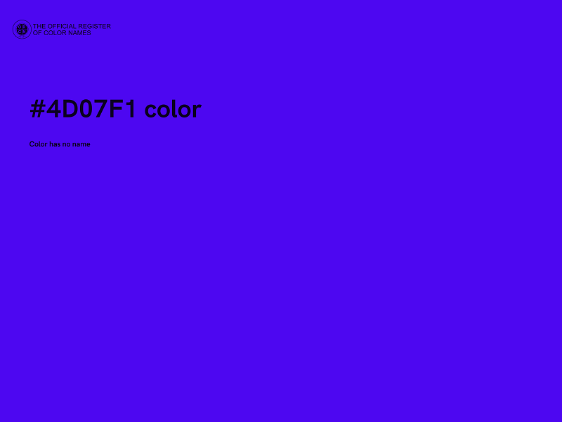 #4D07F1 color image