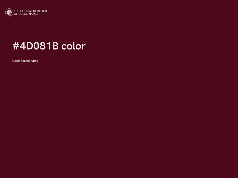 #4D081B color image
