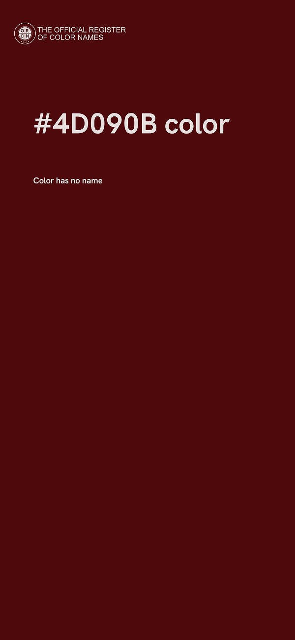 #4D090B color image