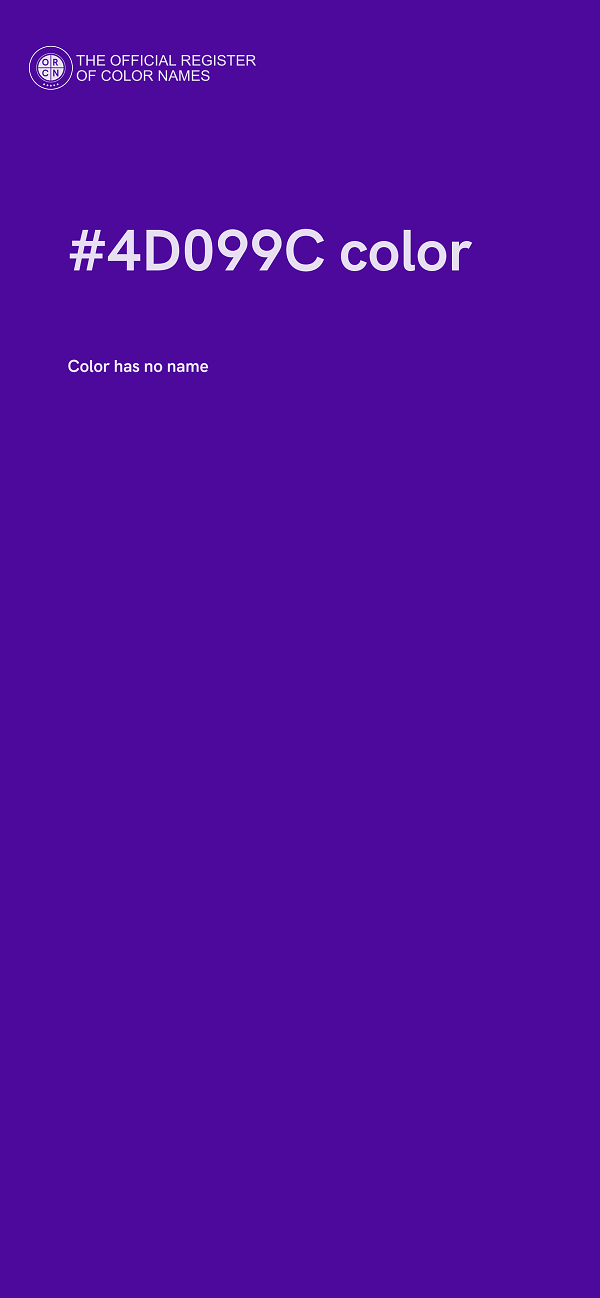 #4D099C color image