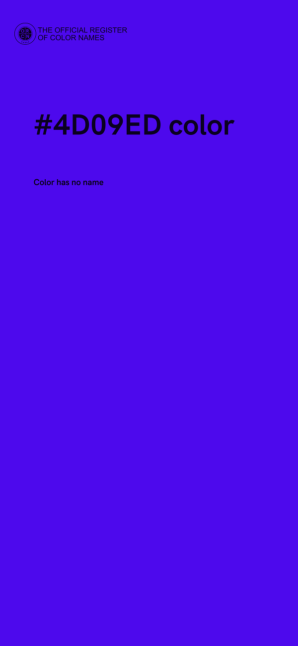 #4D09ED color image