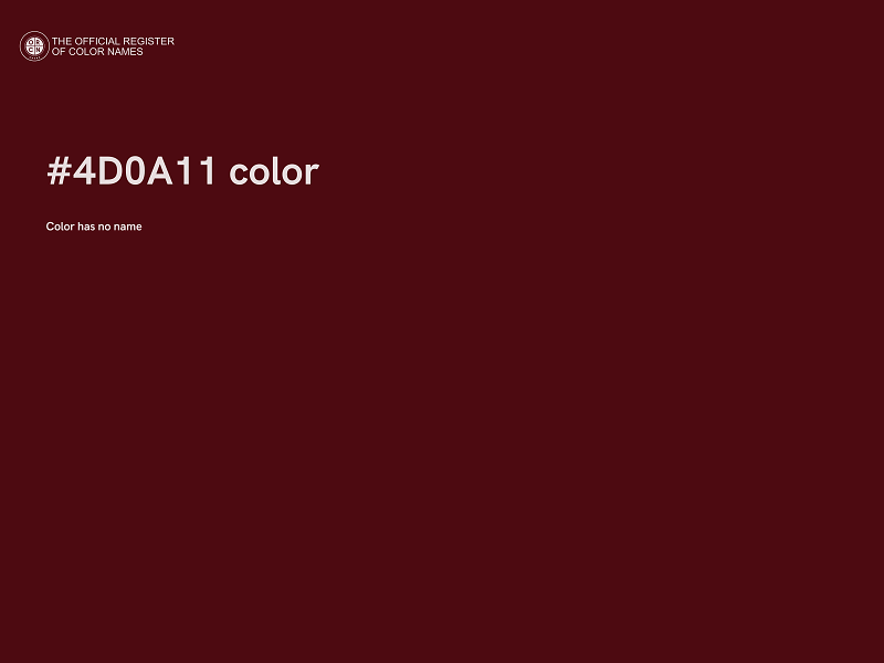 #4D0A11 color image