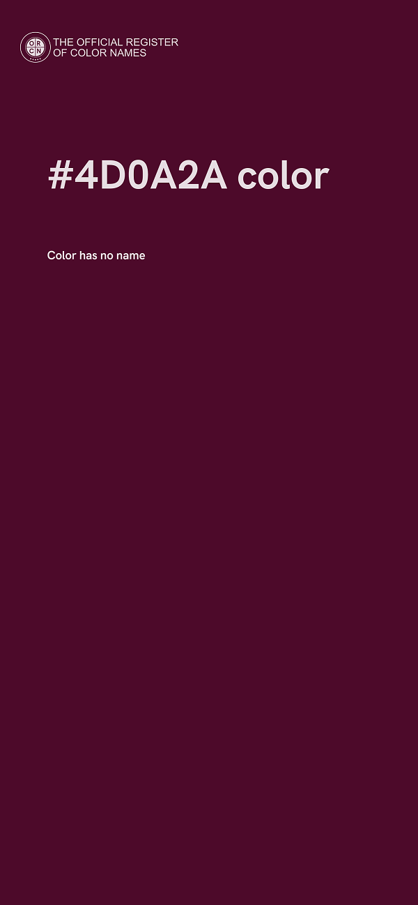 #4D0A2A color image