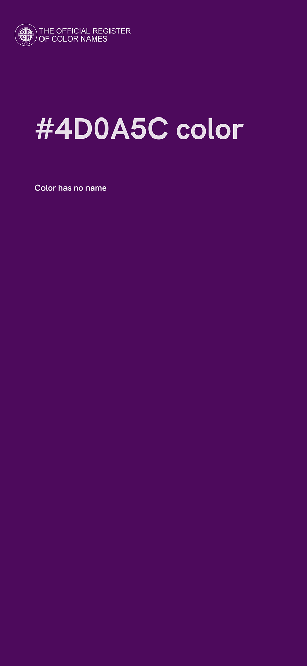 #4D0A5C color image