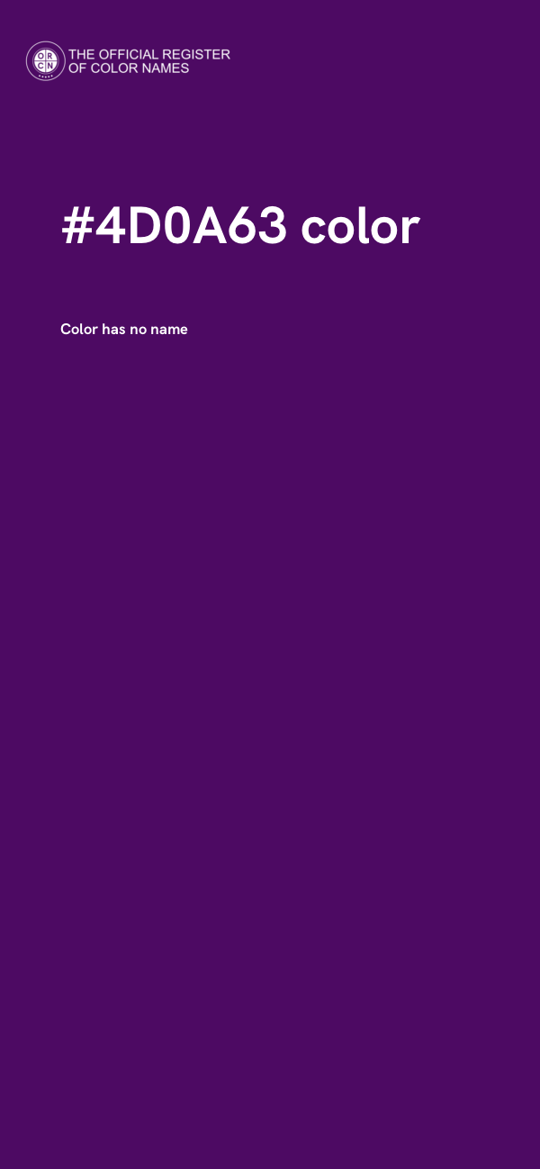 #4D0A63 color image