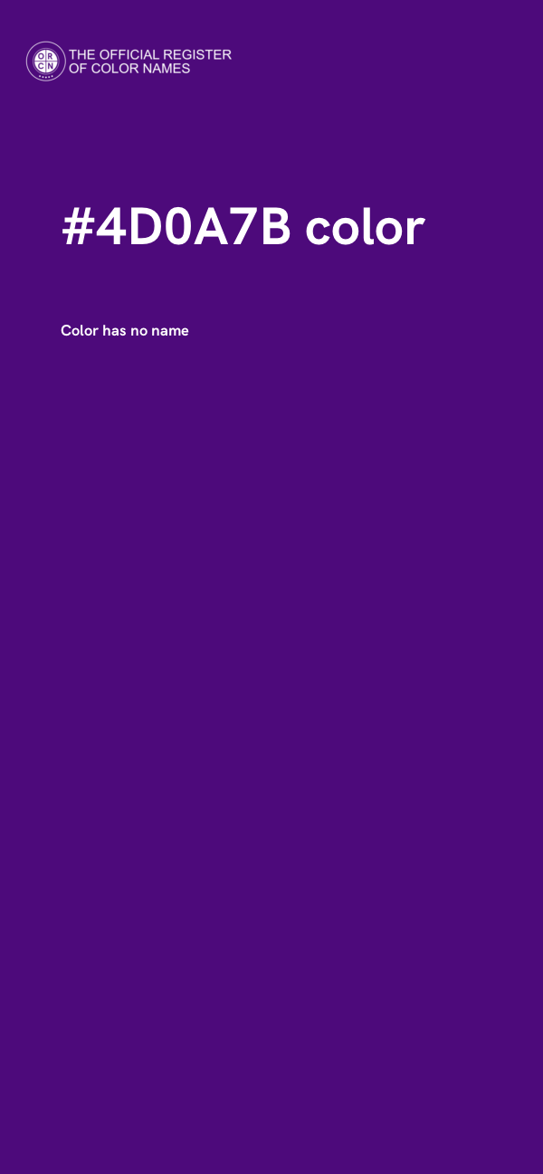 #4D0A7B color image