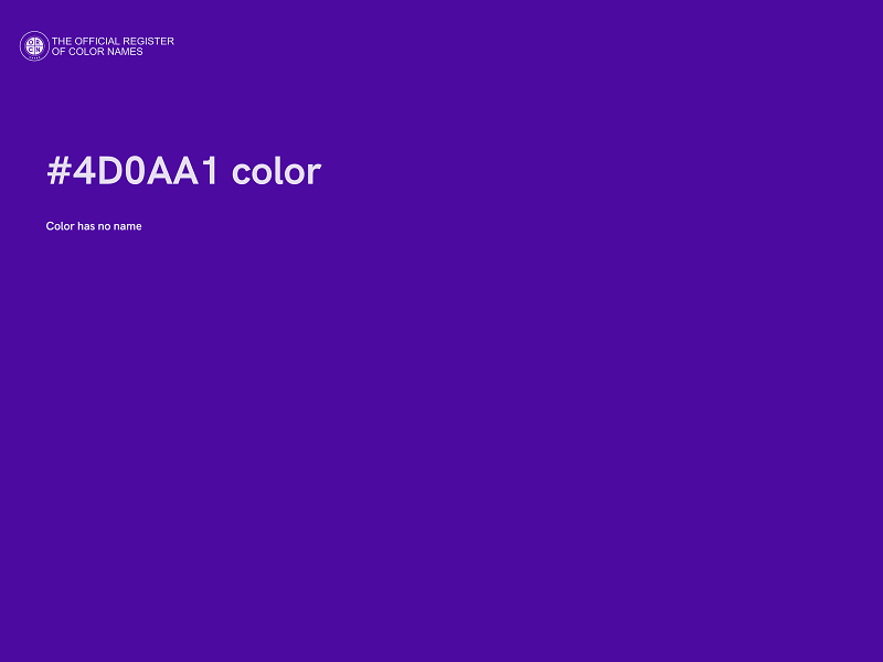 #4D0AA1 color image