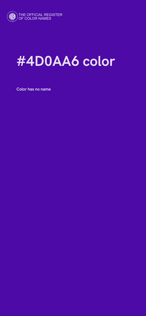 #4D0AA6 color image