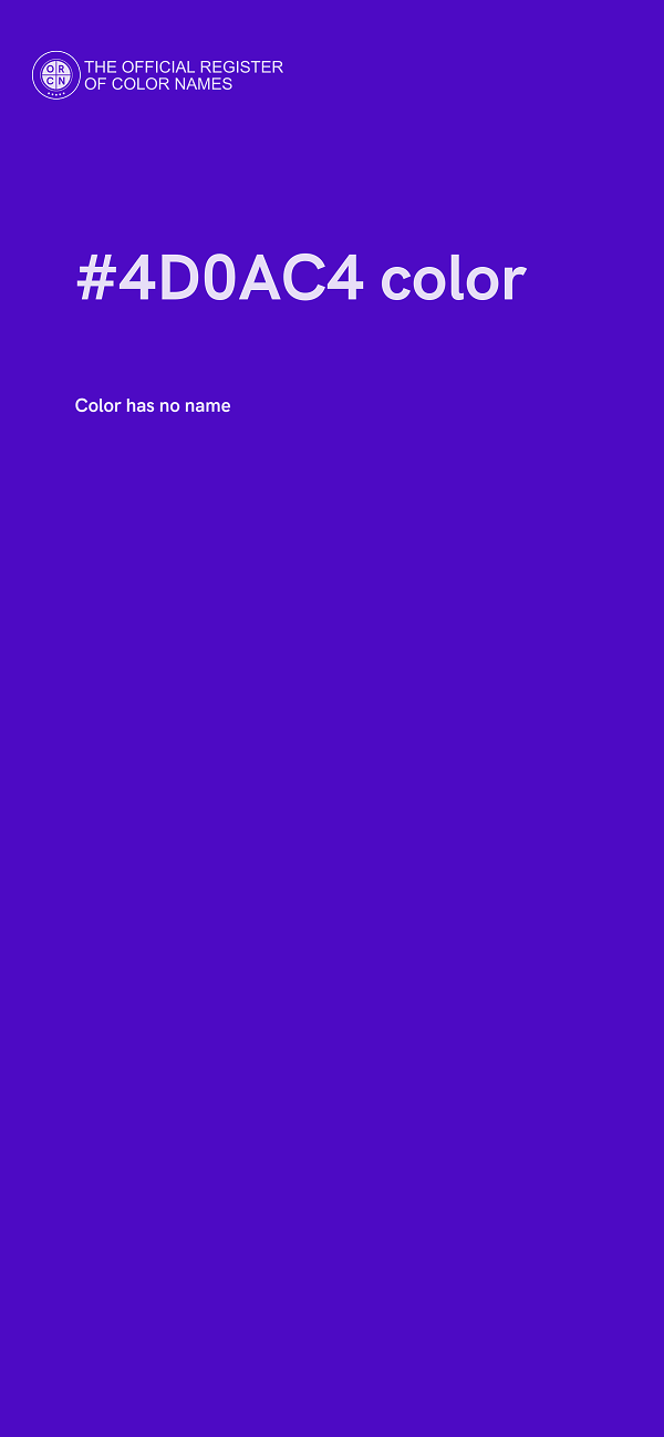#4D0AC4 color image