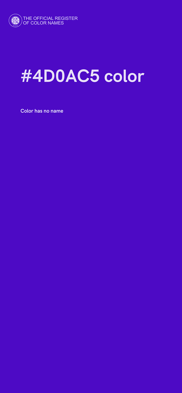 #4D0AC5 color image