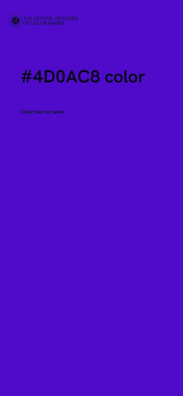 #4D0AC8 color image