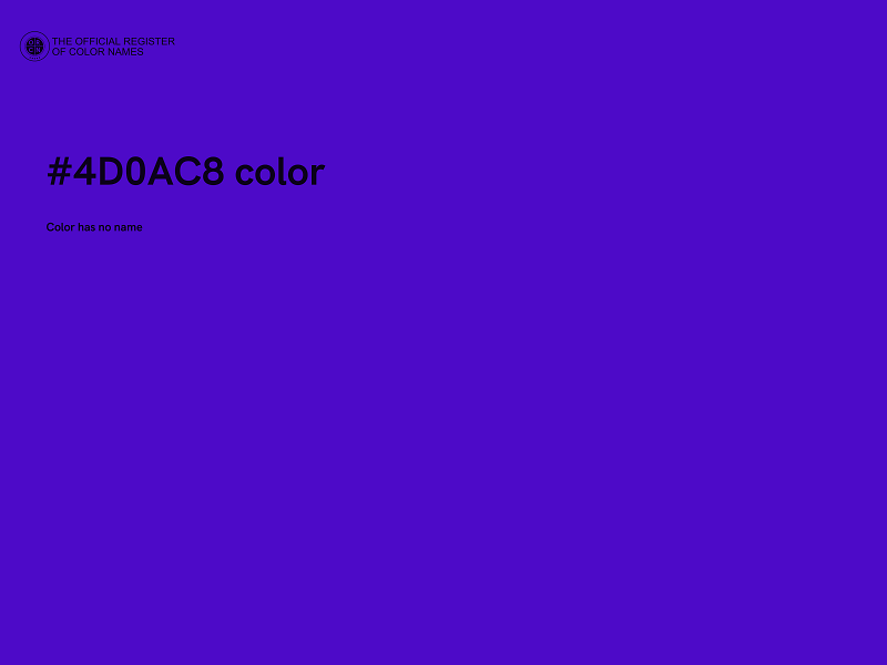 #4D0AC8 color image