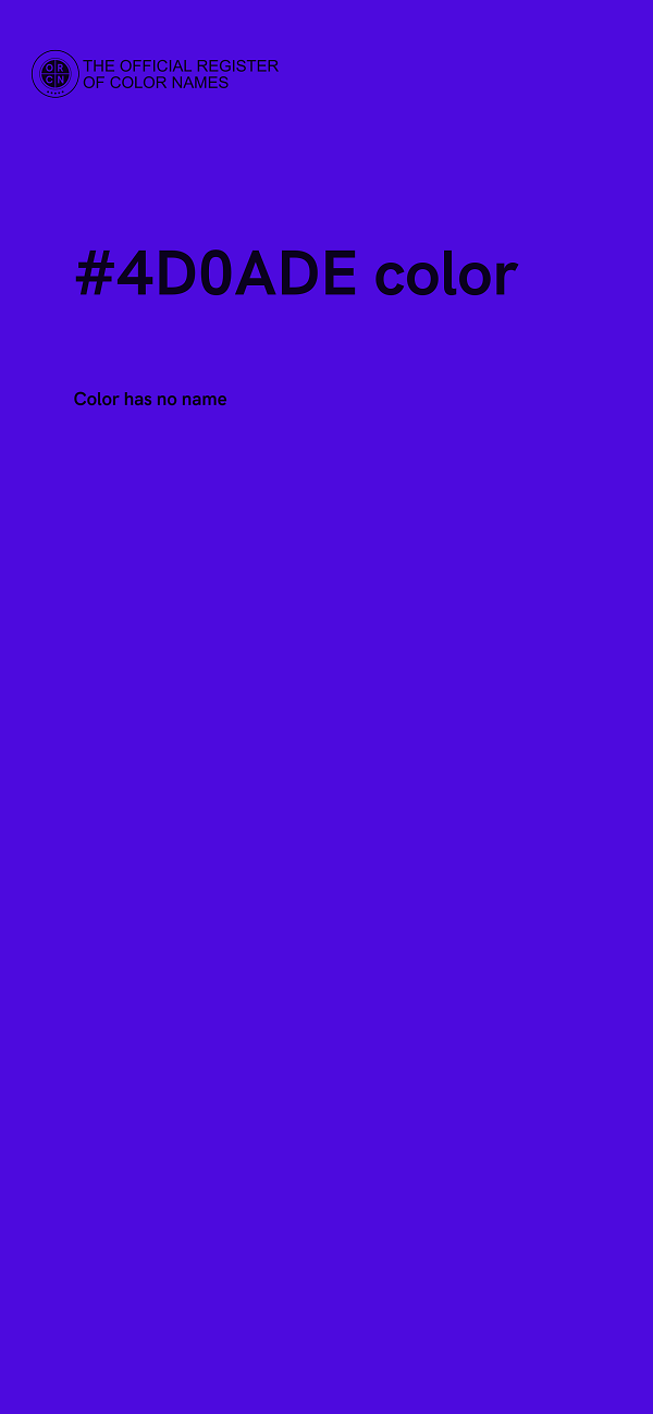 #4D0ADE color image