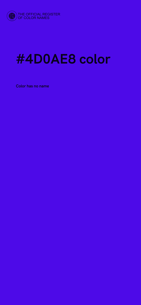 #4D0AE8 color image