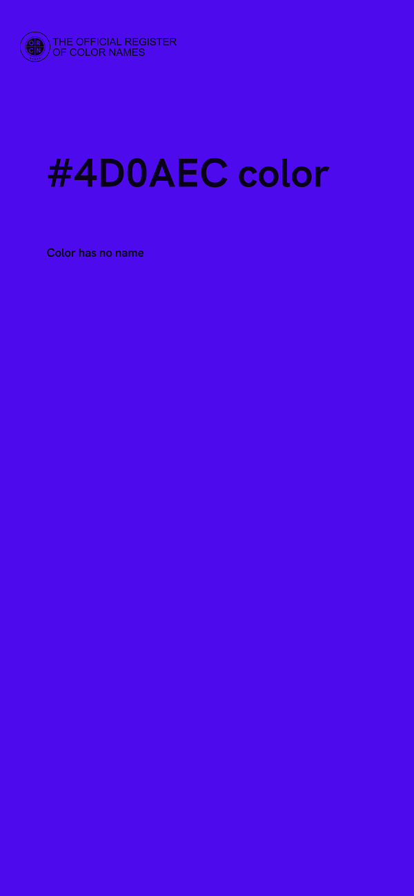 #4D0AEC color image