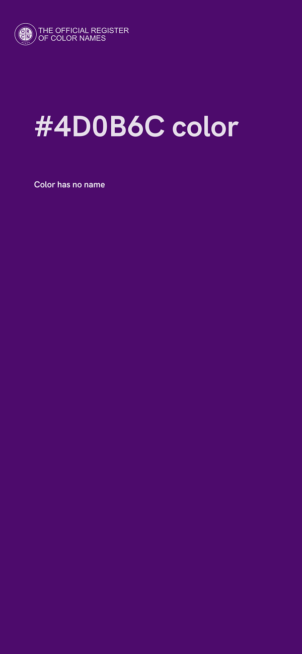 #4D0B6C color image