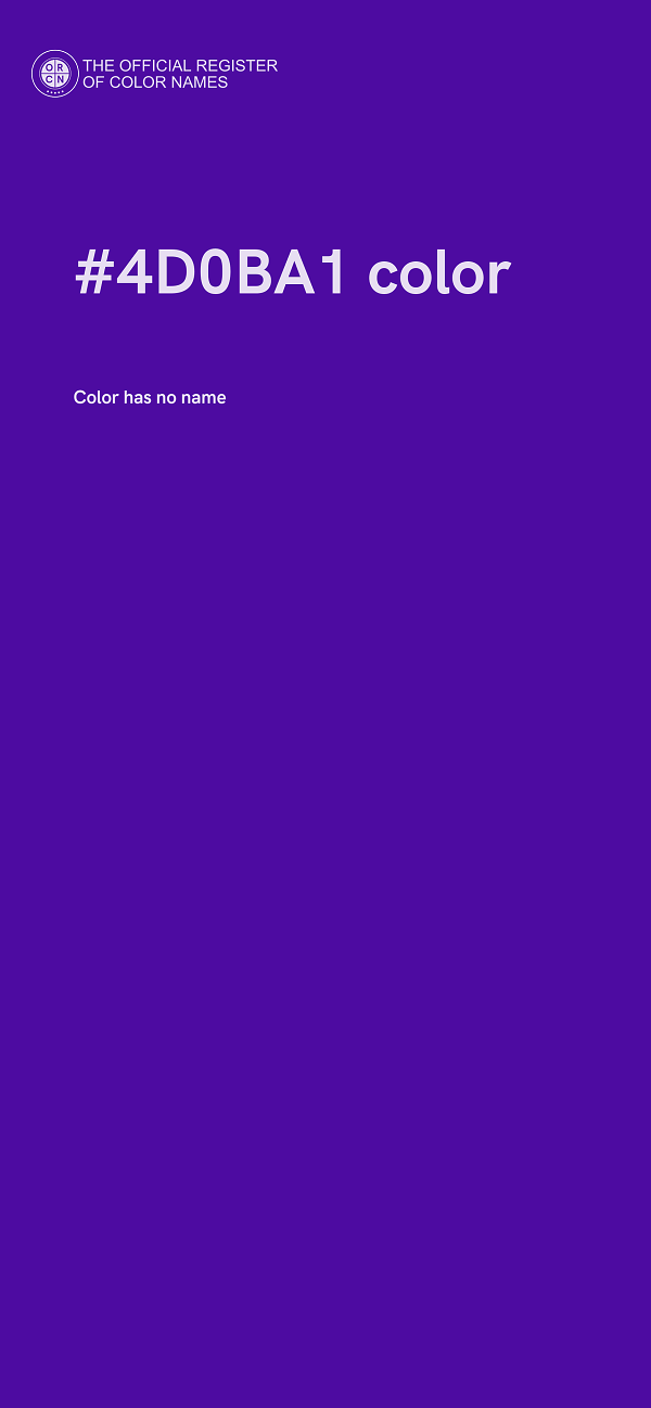 #4D0BA1 color image