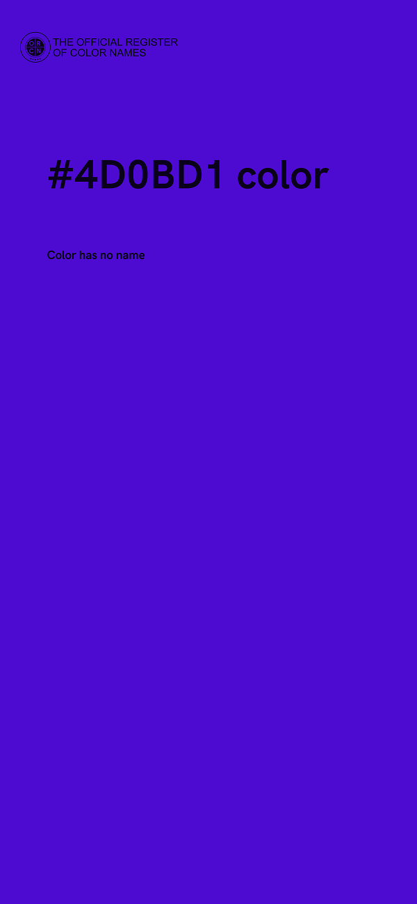 #4D0BD1 color image