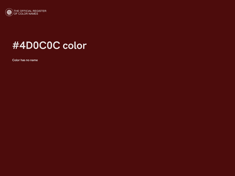 #4D0C0C color image