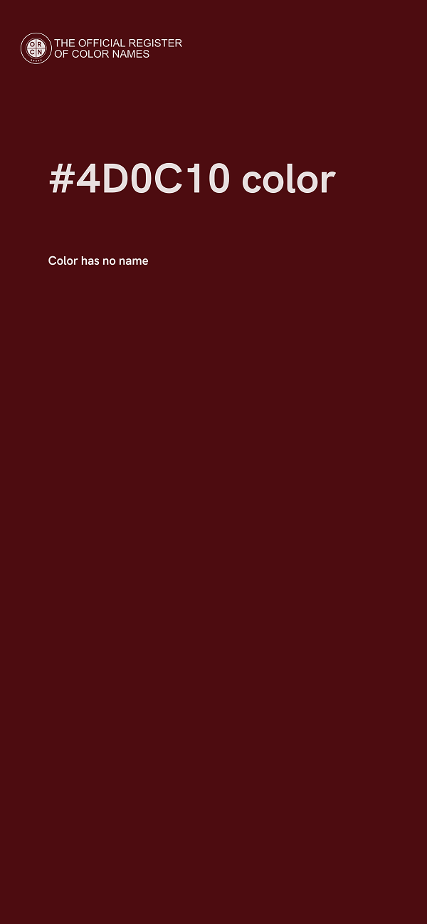 #4D0C10 color image