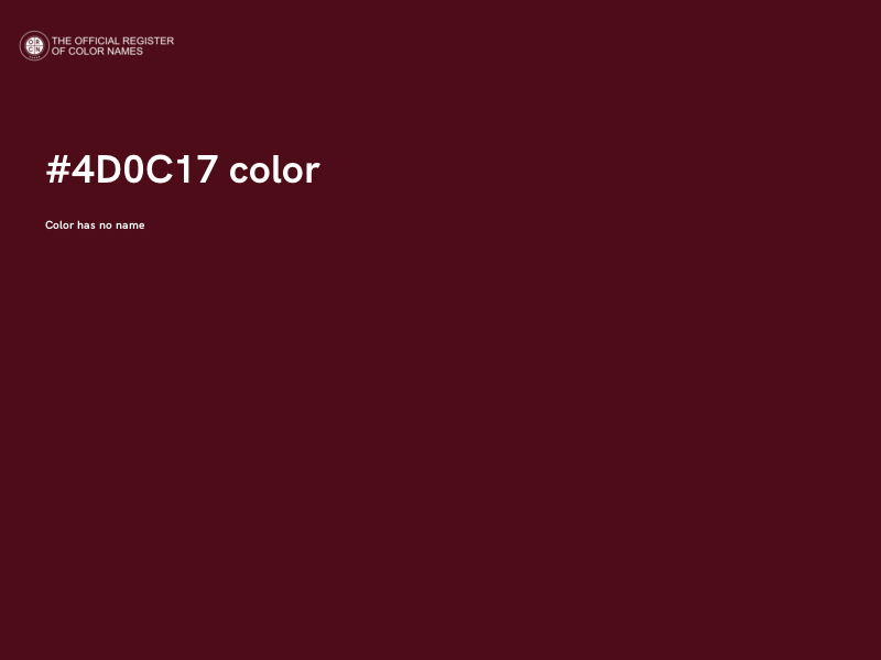 #4D0C17 color image