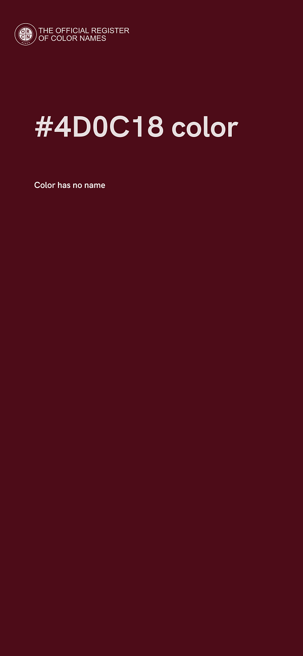 #4D0C18 color image