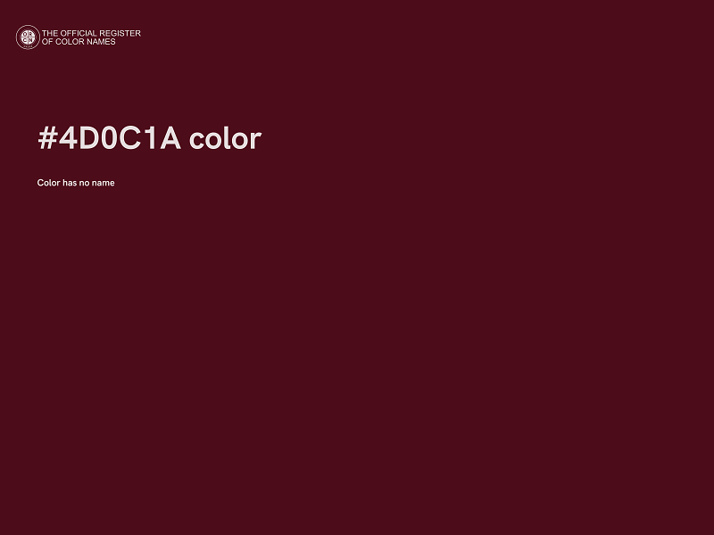 #4D0C1A color image