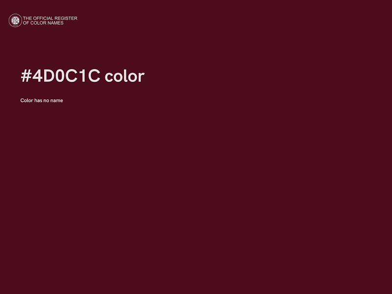 #4D0C1C color image