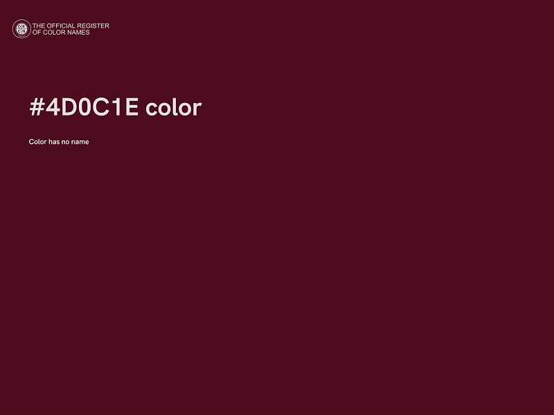 #4D0C1E color image