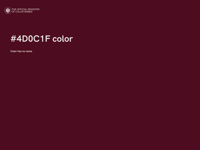 #4D0C1F color image